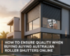 Australian roller shutters